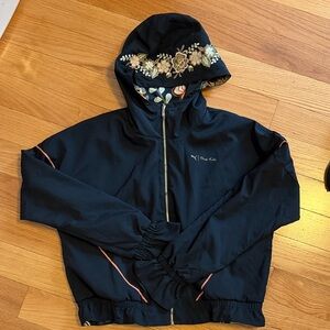 Puma x Frida Kahlo reversible jacket with Floral Hood Trim